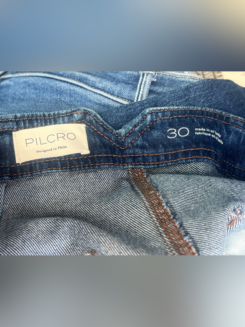 NWT The Lex High-Rise Relaxed Tapered Jeans by Pilcro 30 dark denim anthropology - Picture 8 of 8